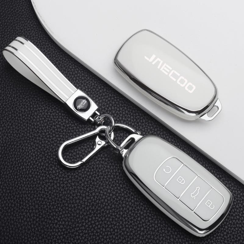 Pouzdro na klíče od auta pro Chery Jaecoo J7 J8 7 phev 2025 2024 2023 Měkké TPU pouzdro na klíče Ochranný kryt Klíčenka Autopříslušenství