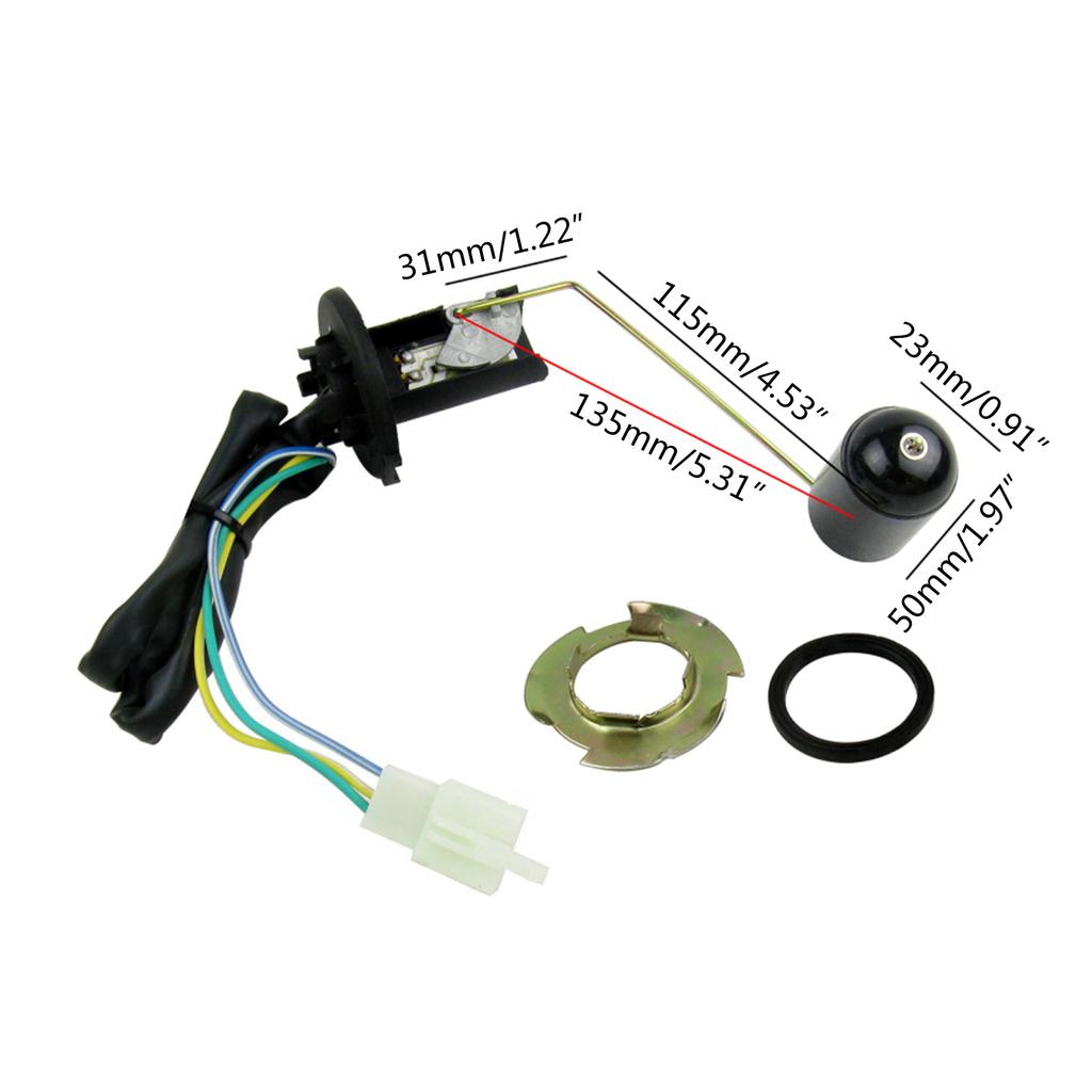Motorsykler Modifikasjon Drivstoff Bensin Nivå Senderenhet Flåtsensor Kit For 125-150cc GY6 Scootere Kjøretøy
