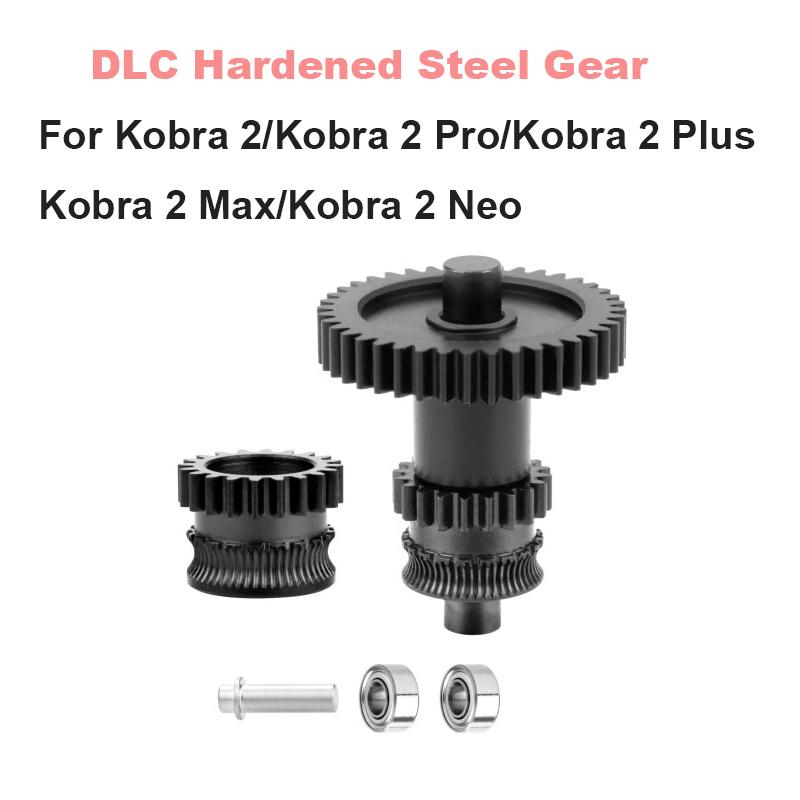 Dual Driver Gear For ANYCUBIC Kobra 2 Kobra 2 Neo Kobra 2 Max /Pro/Plus Extrusion Wheel 3D Printer Hard Steel DLC Coating Gear