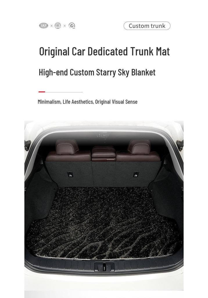 Tesla Model Y Rear Trunk Mat - Starry Sky Design