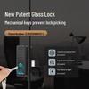 GEPAD A5S Intelligentes Glas-Türschloss mit Fingerabdruck CN-Stecker (Adapter enthalten)