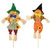 Small Halloween Scarecrow Decoration Fall Harvest Scarecrow Thanksgiving Scarecrow for Autumn Halloween Garden Yard Decoration