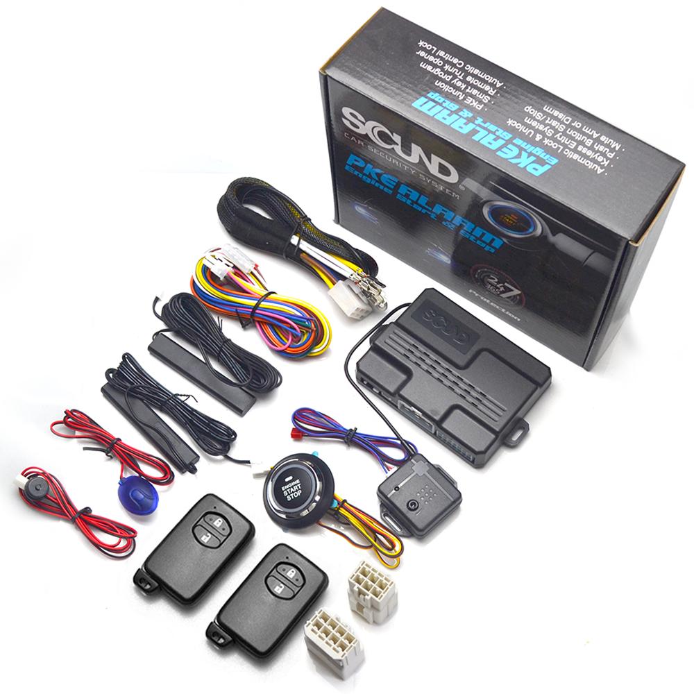 For Toyota Car Alarm Start Stop System Remote Start Engine Ignition Kit Keyless Entry Accessories Yaris Corolla Rav4 Hilux Auris