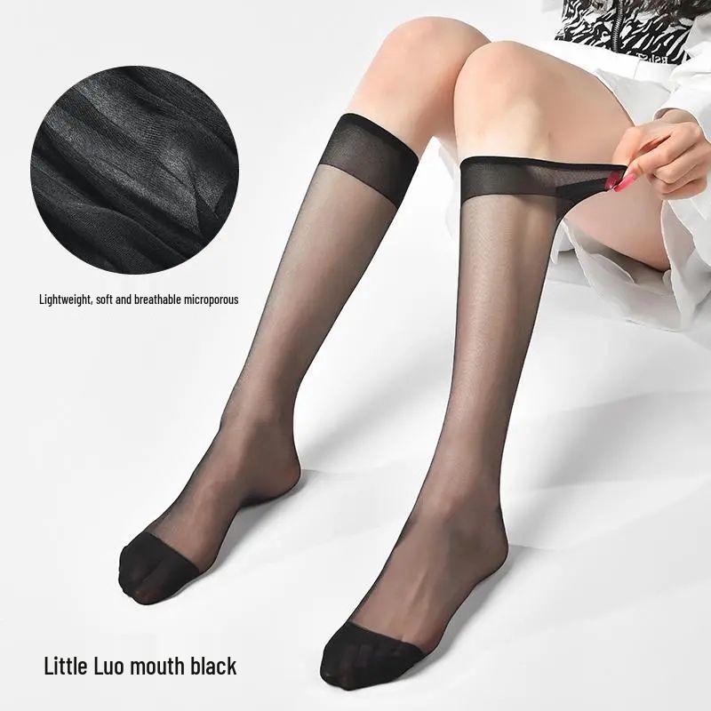 

Women s Ultra-Thin Mid-Calf Anti-Snag Stockings - Flesh-Colored Invisible Summer Socks One size