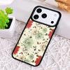 Vintage Leaves Flower Shockproof Phone Case for iPhone 17 Air 16e 15 11 12 14 13 Pro Max Cover Coque