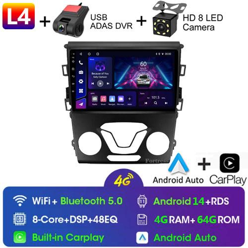 Android 13 Carplay Auto 4G WIFI GPS For Ford Mondeo 5 Fusion 2012-2019 Car Radio Multimedia Player Video Stereo Head Unit 2din