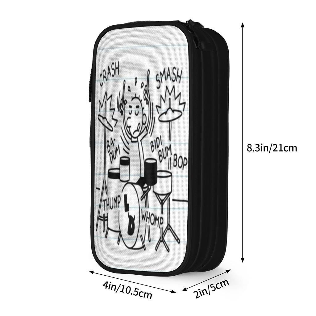 Large Pencil Pouch Diary Of A Wimpy Merch Double Layer Pencil Case Stationery Girl Makeup Bags Amazing Gift