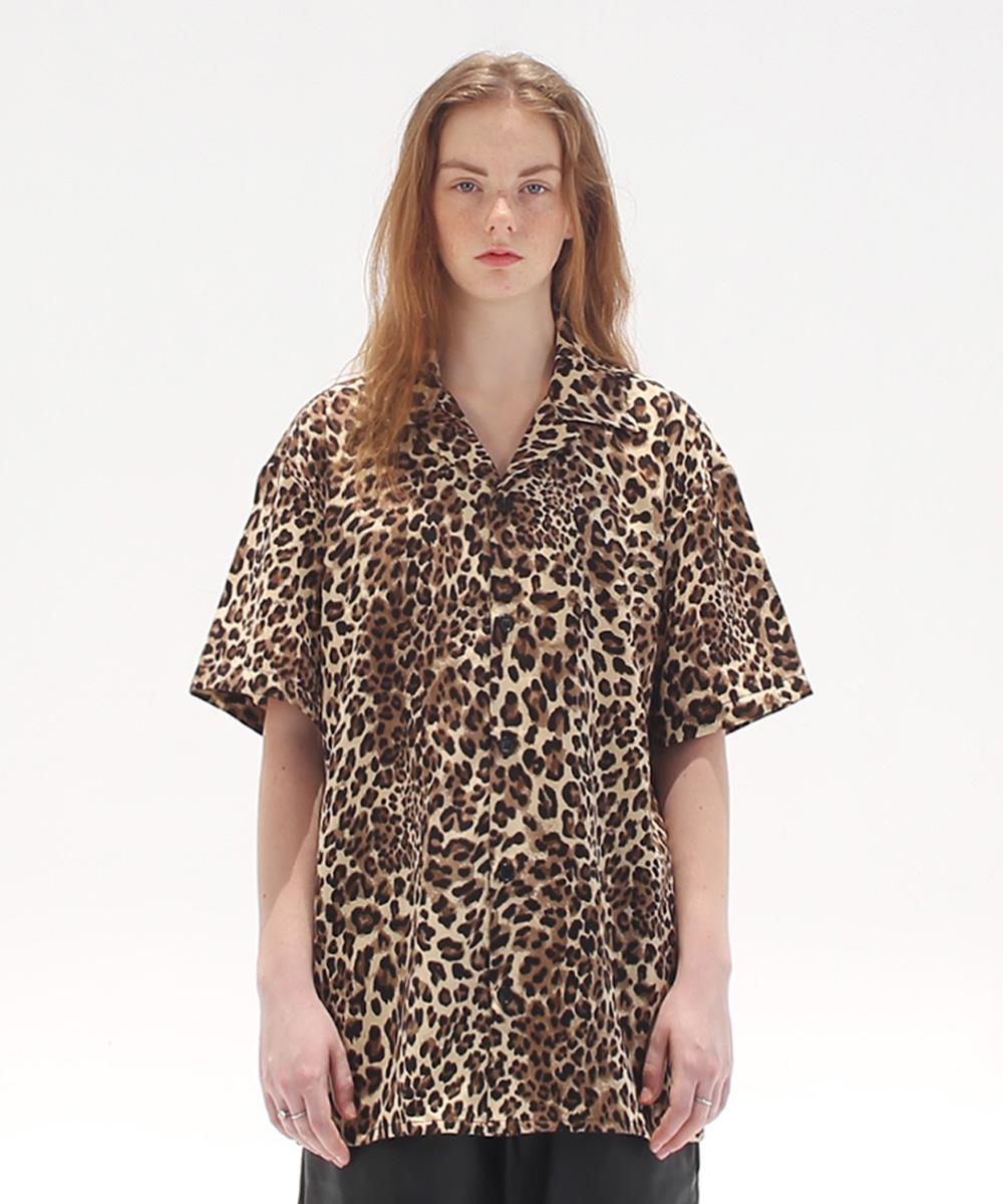 Rock Psycho Summer Shirt - Leopard Beige/L