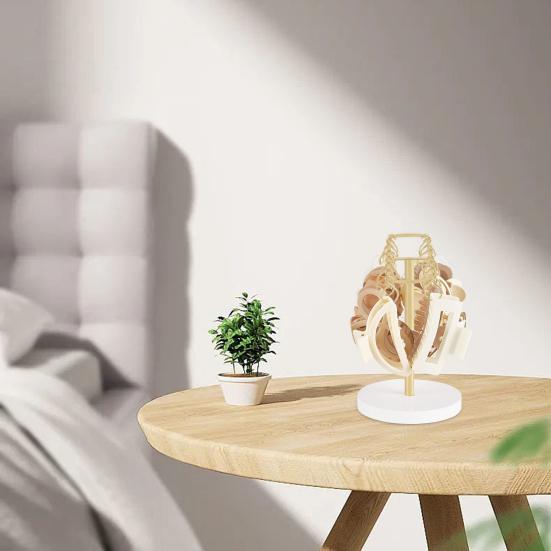 Metall-Haarklammer-Organizer, robuster Halter für 16 Haarklammern, für Badezimmer, Schlafzimmer, Frisiertisch, Damen und Mädchen, Aufbewahrungsständer für Haar-Accessoires