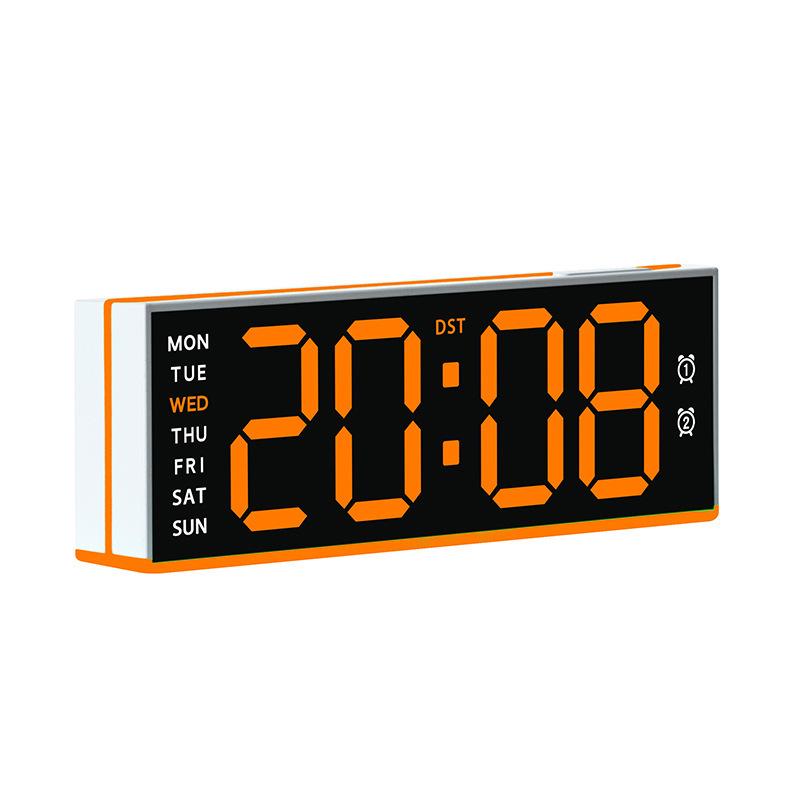 Large LED Multifunctional Electronic Clock with Special Ambient Light for Living Room
