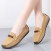 Fashion Women Suede Flats Slip on Soft Sole Walking Shoes Comfortable Low-cut Mother Loafers Casual Daily Shoes Size 35-43