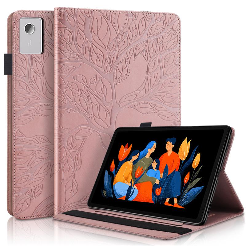 Tablet Funda For Lenovo Idea Tab Plus 12.1 2025 Case Tb361fu Emboss Tree Flip Wallet Stand Cover For Xiaoxin Pad 12.1 Tb365fc Case
