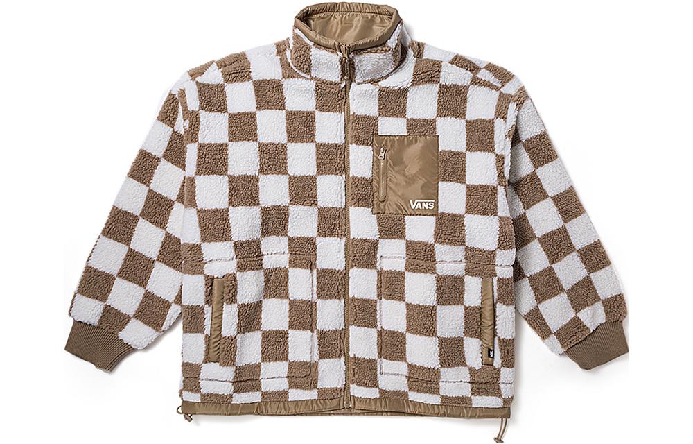 Vans Jacket Women s Brown Checkerboard VN000H0RCY5 XL