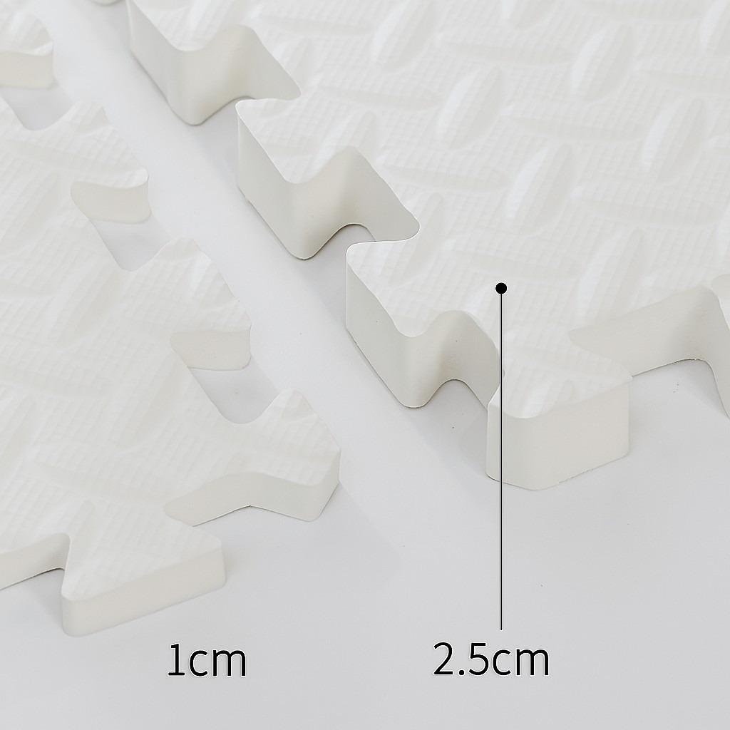 

Thickened 1/2.5CM EVA Interlocking Foam Floor Mat Non-Slip Gym Yoga Mat Tiles Shock Absorbing Workout Home Fitness Puzzle Carpet 8Pcs 1cm белый