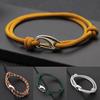 Nieuw Eenvoudig Dubbellaags Marine Touw Armband Voor Mannen Vrouwen Schuif Verstelbaar 3mm Dun Touw Nautische Armband Pulseria