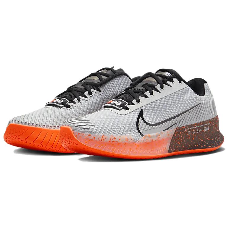 NikeCourt Air Zoom Vapor 11 Premium HC NYC Tournament Pack Men Sneakers Grey Pure-Platinum Black FQ7721-001