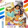 Jasmine Tiger Reading Book Oil Paint Digital Painting Art Kit Handmade DIY Painting Kit Home Decor