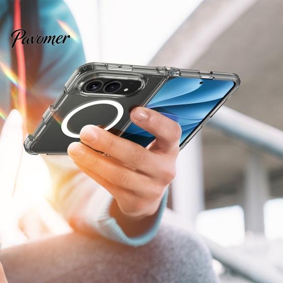 Precise Cutout Case for IPhoneDuo Magnetic Clear 2026, TPU Anti-Yellowing Phone Cover Lightweight Pocket Friendly with Cutouts, Ultra-Thin Shockproof