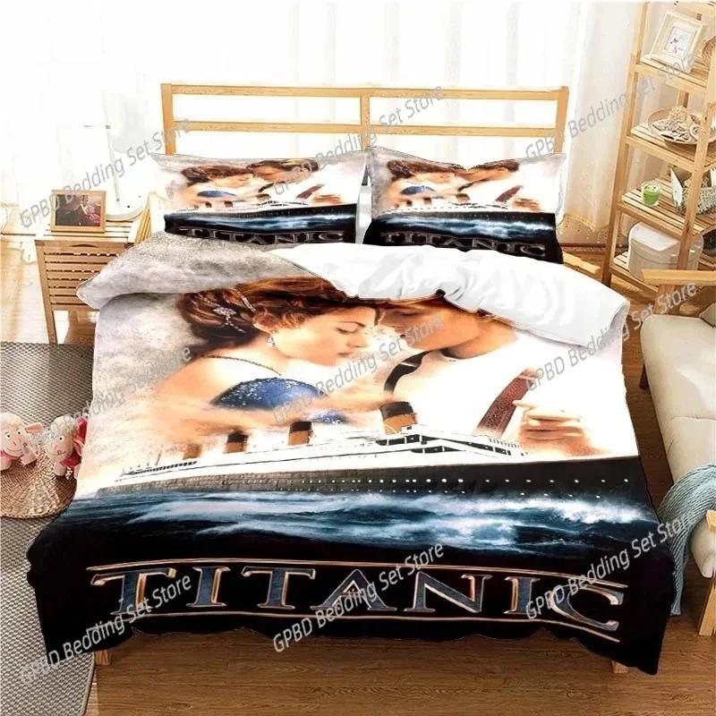 Movie Titanics Bedding Set For Bedroom Soft Modern Bedspreads Comefortable Kids Duvet Cover Quilt Cover And Pillowcase