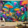 Rainbow Sea Turtle Tapestry, Colorful Underwater Print with Jellyfish & Coral, Wall Hanging for Bedroom Living Room Beach Decor