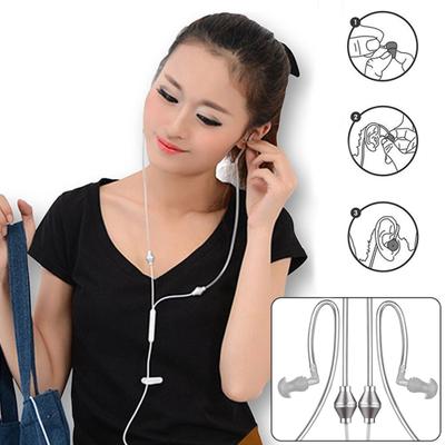 3.5mm Universal Anti-Radiation Tube Earphones with Binaural Air Mic for iPhone