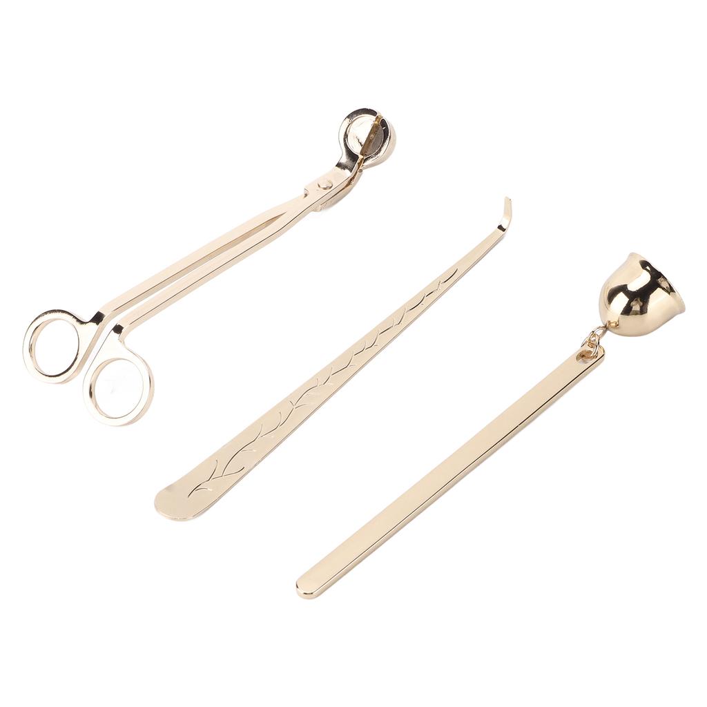 Wick Trimmer Stainless Steel Durable Candle Accessories with Wick Hook Extinguisher for Candle