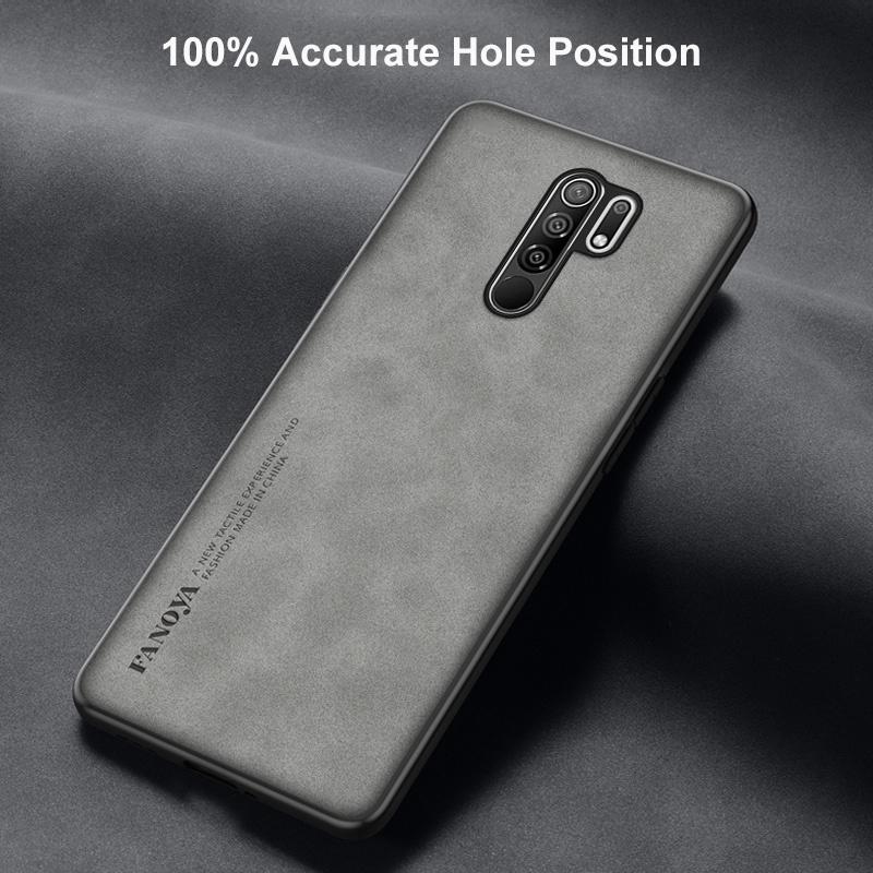 Luxus PU Bőr Tok Xiaomi Redmi 9-hez Hátlap Matt Ütésálló Védelem Szilikon Telefontok Redmi Note 8 Pro Redmi9-hez