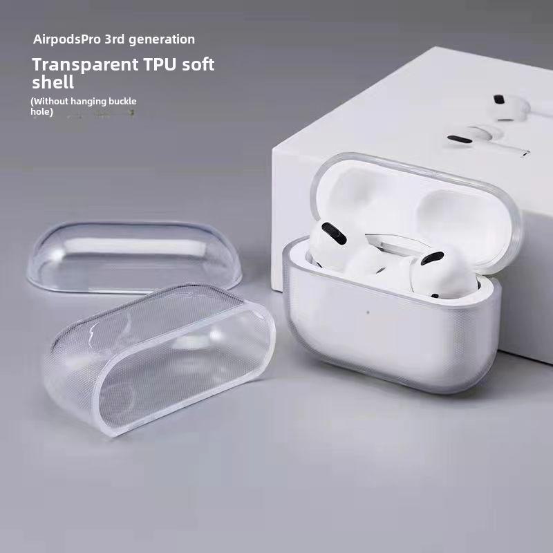 Compatible Transparent TPU Earphone Case for AirPods 4th Generation & AirPods Pro 2nd Generation