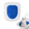 Cat Toilet Training Kit for Litter Box Transition Durable Plastic Cat Potty Trainer with Multi Layer Design for Home Use