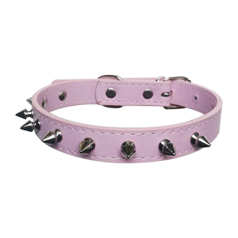 Multi-Color PU Leather Dog Collar & Leash - In Stock