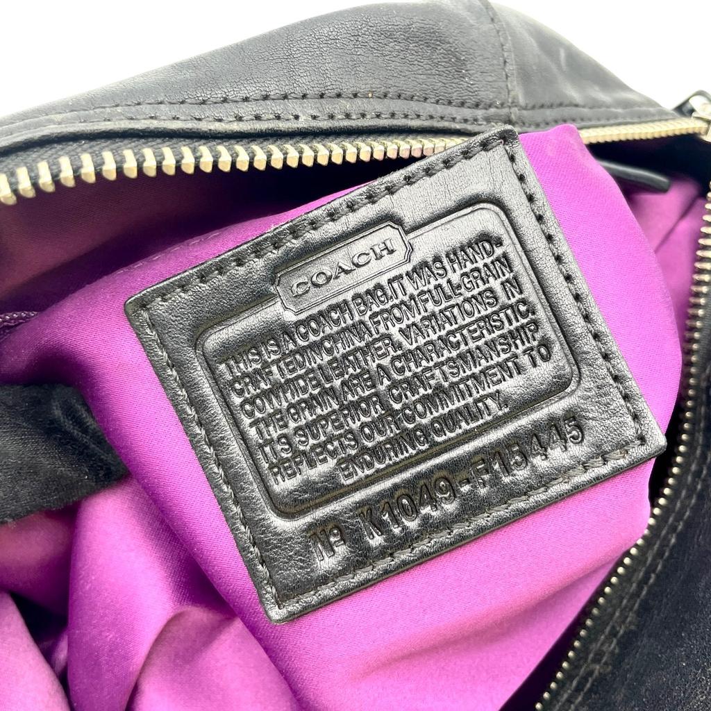 Used COACH 2-Way Handbag/Shoulder Bag Ashley Ashley Leather SatchelHandbag black leather Women