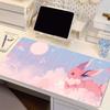 Natürliches Gummi Mauspads Pokemon Eevee Verriegelte Kante Gaming Zubehör Großer Computer Gamer Tastatur Mausmatte Schreibtisch Mauspads Für Geschenk