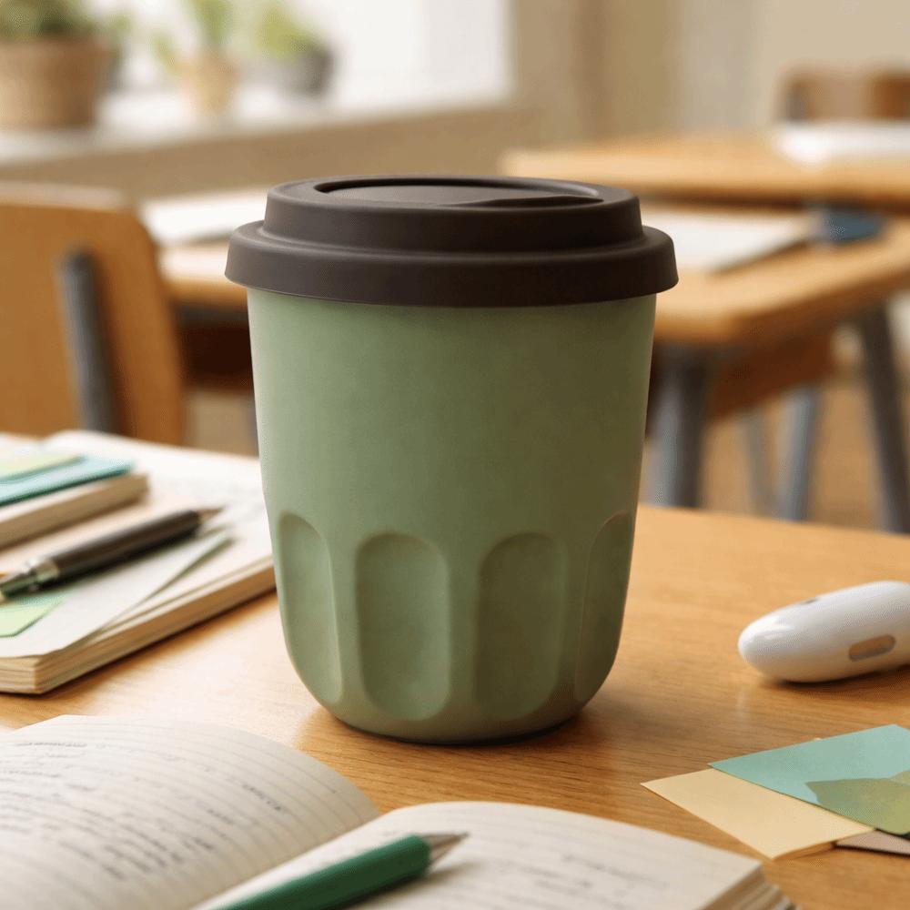 with Lid Pocket Coffee Cup Leak Proof Portable Insulated Mug Beverages Cup Travel Mug Travel