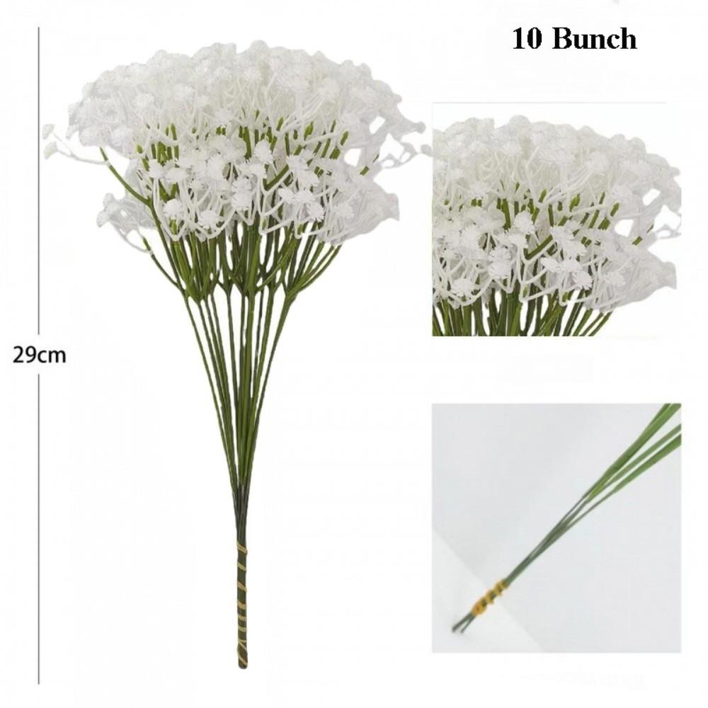10 Bunch Plastic Artificial Flowers Gypsophila 29cm 7 Colors Garden Wedding Decoration DIY Fake Flowers Bouquet