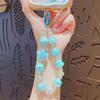 Cute Cartoon Star Beaded Mobile Phone Chain Keychain Pendant Car Schoolbag Key Chain Pendant Creative Small Gift
