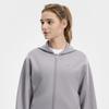 FILA Fitness Classic Simple Sports Training Casual Comfortable Versatile Hooded Knit Loose Zipper Sweatshirt Jacket Women tops A11W621508FGY