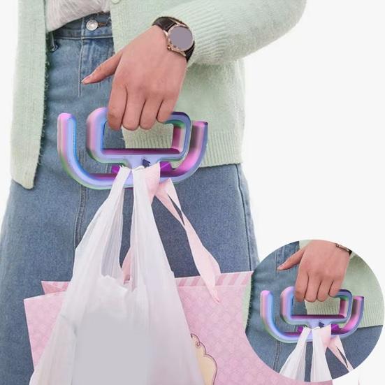 Grocery Bag Carrier Holder 80lbs Capacity Heavy Duty Shopping Bag Rack Comfortable Grip for Carrying Groceries Shopping Bags Handbags