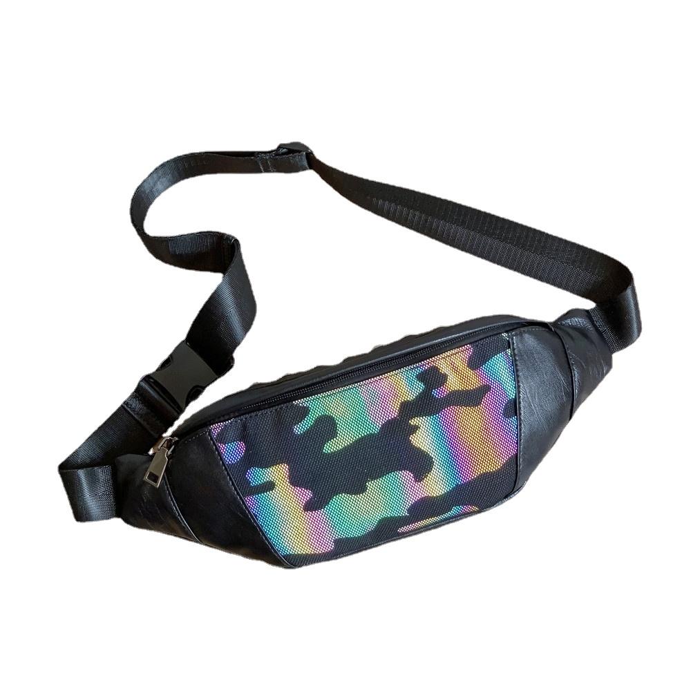 

Индивидуальная поясная сумка для мужчин и женщин, кожаная сумка, нагрудная сумка, мужской спортивный маленький рюкзак, светоотражающая сумка на плечо, уличная сумка