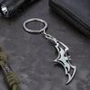 Bat Dart Key Ring Alloy Keychain Car Holder for Keychain Men Handbags Backpacks Charm Decorative Accessory Halloween Zinc
