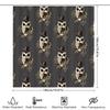Vintage Steampunk Bathroom Decor Shower Curtain Set Waterproof Victorian Gothic Decor Farmhouse Toilet Curtain Artistic Design