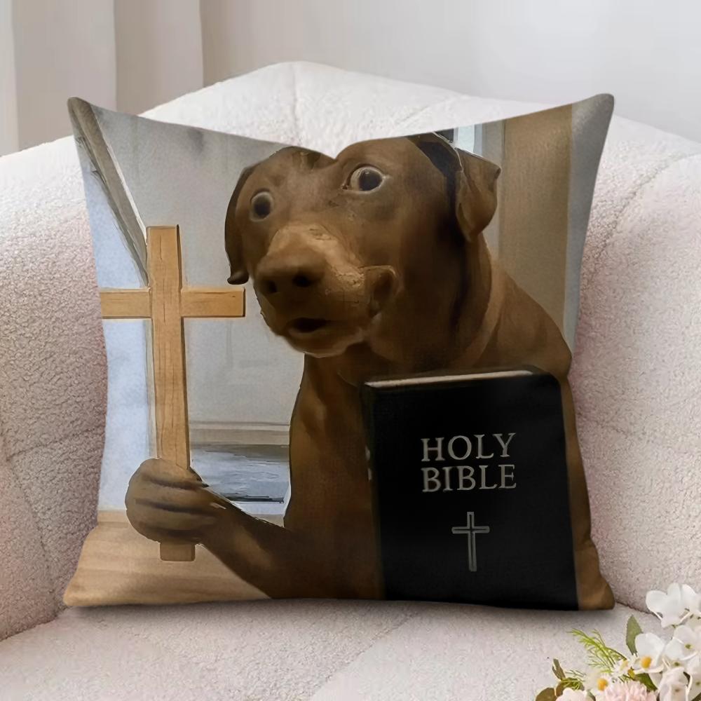 Guter Christus Lustige Jesus Kissenbezug Seidiger Kurzer Plüsch Unsichtbarer Reißverschluss Staubdicht Sofakissenbezug Für Heimdekoration