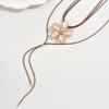 Bohemian Multicolor Drip Oil Five-Petal Flower Necklace - Long & Short Styles Available