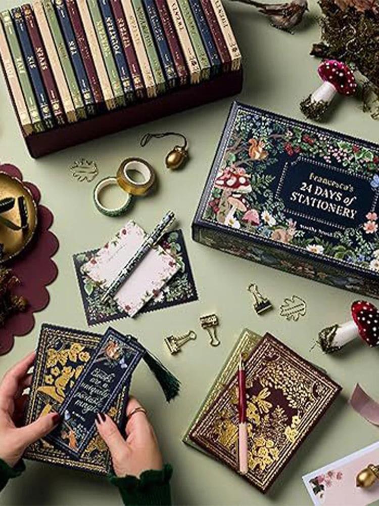 Advent Calendar 2025 Friends Stationery Christmas Arrival Calendar Blind Box Christmas Decorations Stationery Advent Calendar