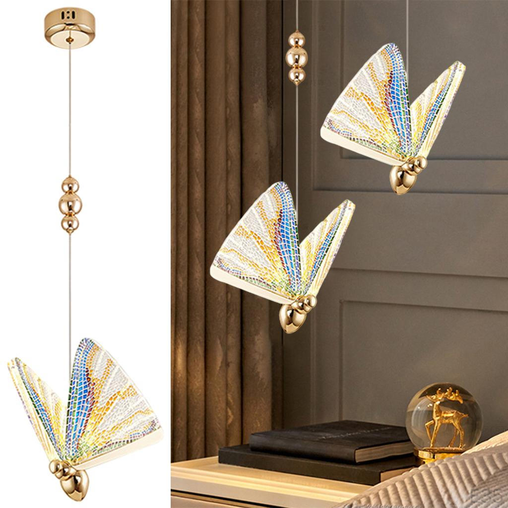Butterfly LED Pendant Light, Hanging Chandelier Kitchen Ceiling Lamps for Bar Teahouse Bedroom