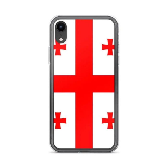 Coque Pour iPhone - PIXELFORMA - iPhone XR - Drapeau De La Georgie - Silicone Souple - Design Léger