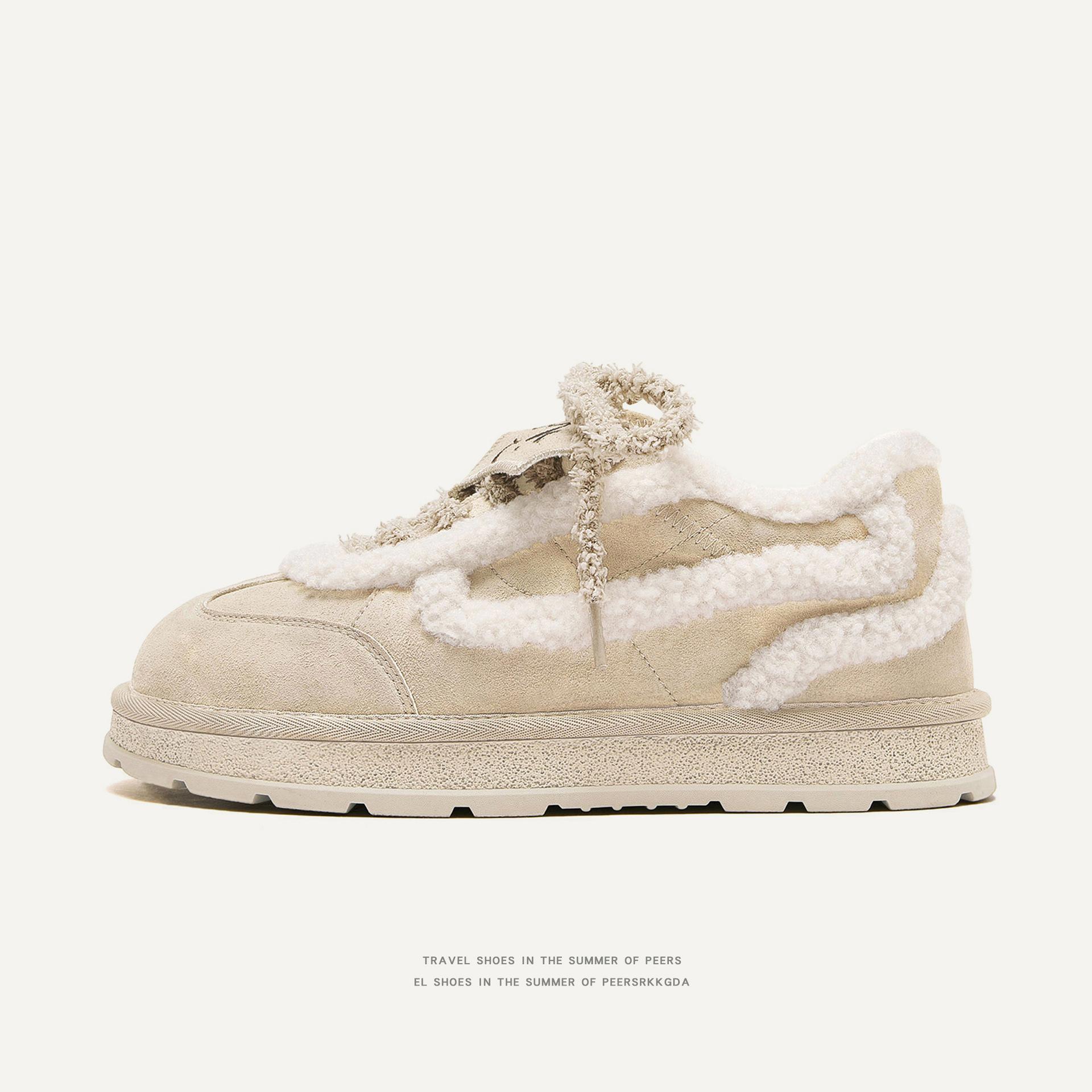 

Shoes Niche Design Fashionable Casual Cotton Shoes Winter Warm and Velvet Comfortable Short Tube Men s and Women s Same Snow Boots 44