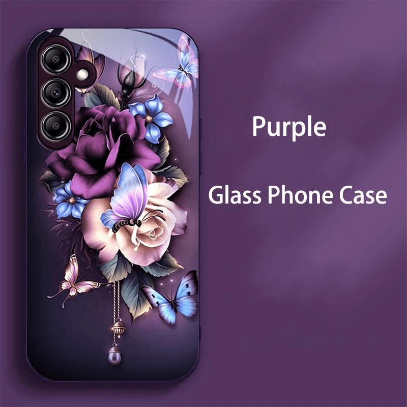 Fashion Case For Samsung A73 A72 A71 A70 A70S For Galaxy A56 A55 A54 A53 A52 A52S A51 A50 A50S PC Tempered Glass Phone Cover