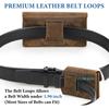 Étui de téléphone en cuir véritable avec clip ceinture Sac de ceinture pour iPhone 17 16 15 14 13 Samsung Galaxy Téléphone portable 5,4-6,9 pouces Pochette Homme