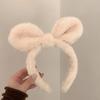 Plush Rabbit Deer Ears Headband Non-Slip Sweet Simple Hair Band with Hairpin, Cute Headdress Jewelry Gift for Women Girls