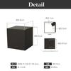 Axis E17 Koti Cube Entrance Light (Black), Made In Japan, Outdoor Bracket Light, Entryway Wall Light, Stylish, Scandinavian Retro